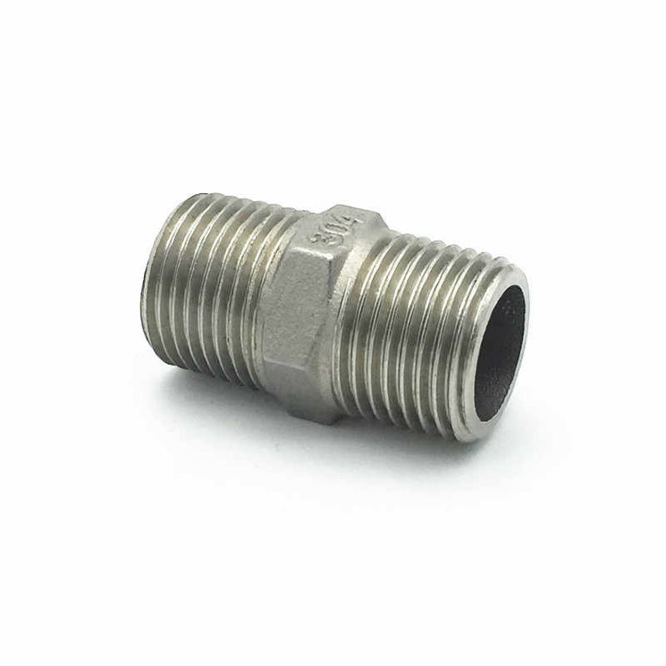 ниппель прямой    нержавеющий  AISI304/316 от  1/4" до 4"  нр/нр