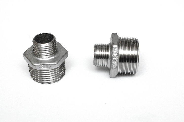 ниппель переходной     нержавеющий  AISI304/316 от  1/4" до 4"  нр/нр